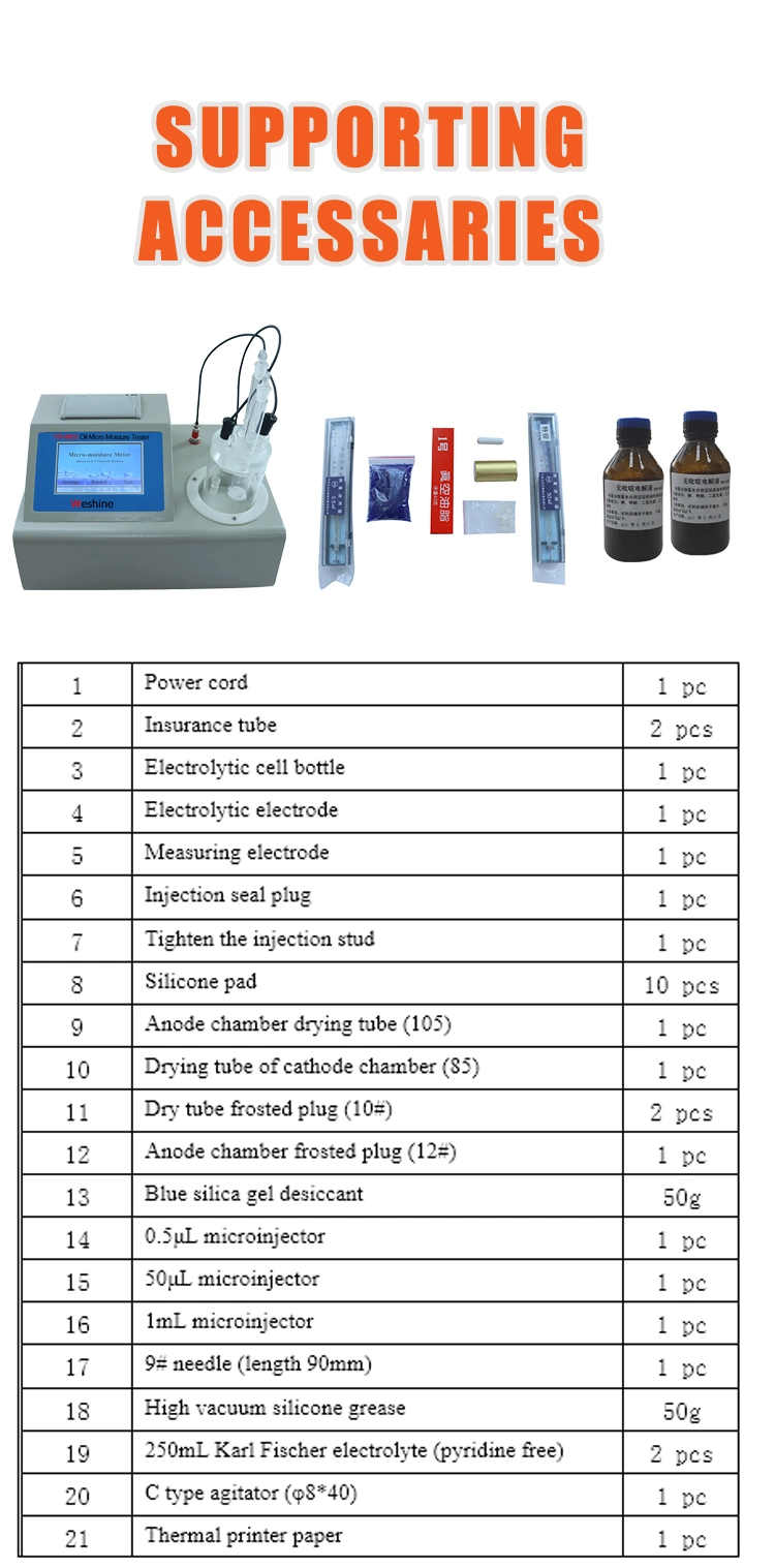 Automatic Karl Fischer trace analyzer moisture content determination tester transformer water in oil analyzer