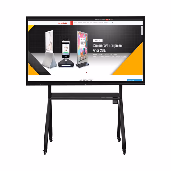65 75 85 インチ LCD ディスプレイ IR タッチスクリーンドライイレースホワイトボード磁気ホワイトボードライティングボードスマートインタラクティブフラットスクリーン